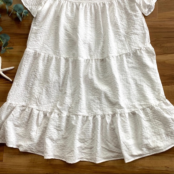 Blu Pepper Textured & Tiered Dress - Picture 6 of 16